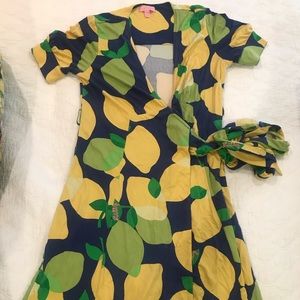 Lilly Pulitzer silk wrap dress